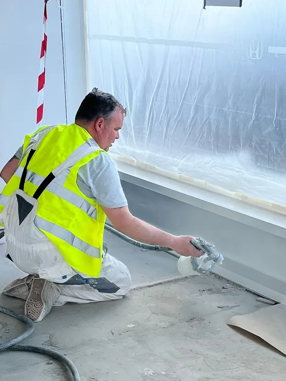 Commercial spray finishing