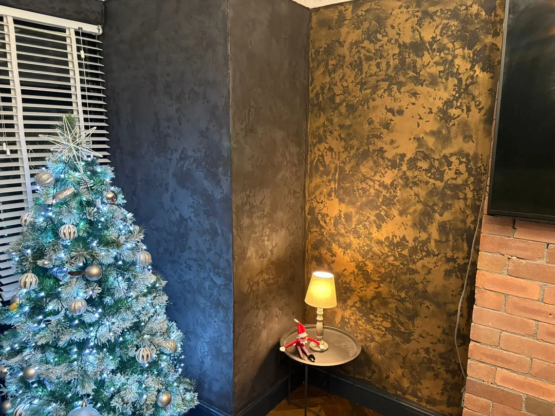 Venetian plaster feature wall